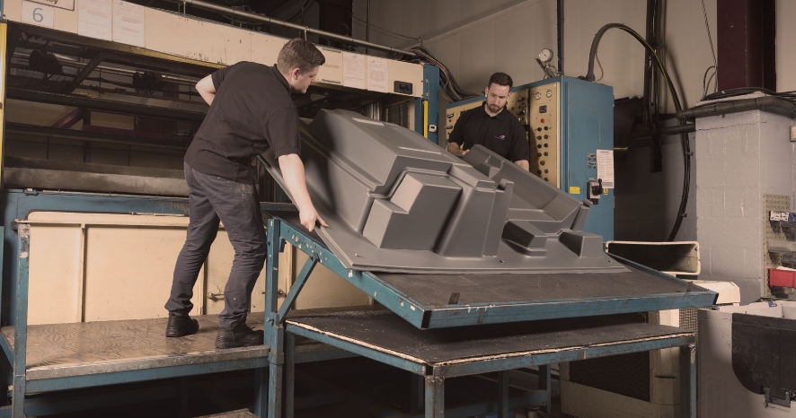 Industrial-scale thermoformingfor precision components
